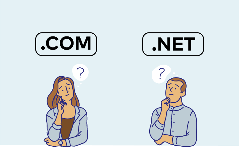 Phần mở rộng tên miền .com vs .net