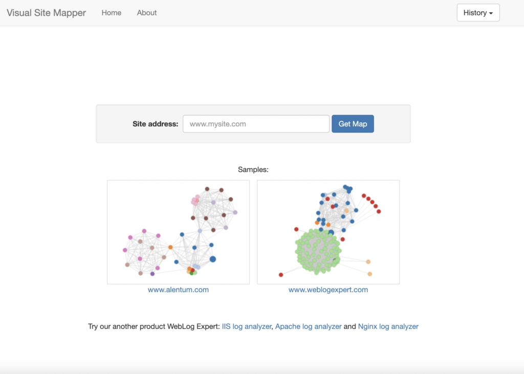 Website structure interactive tool