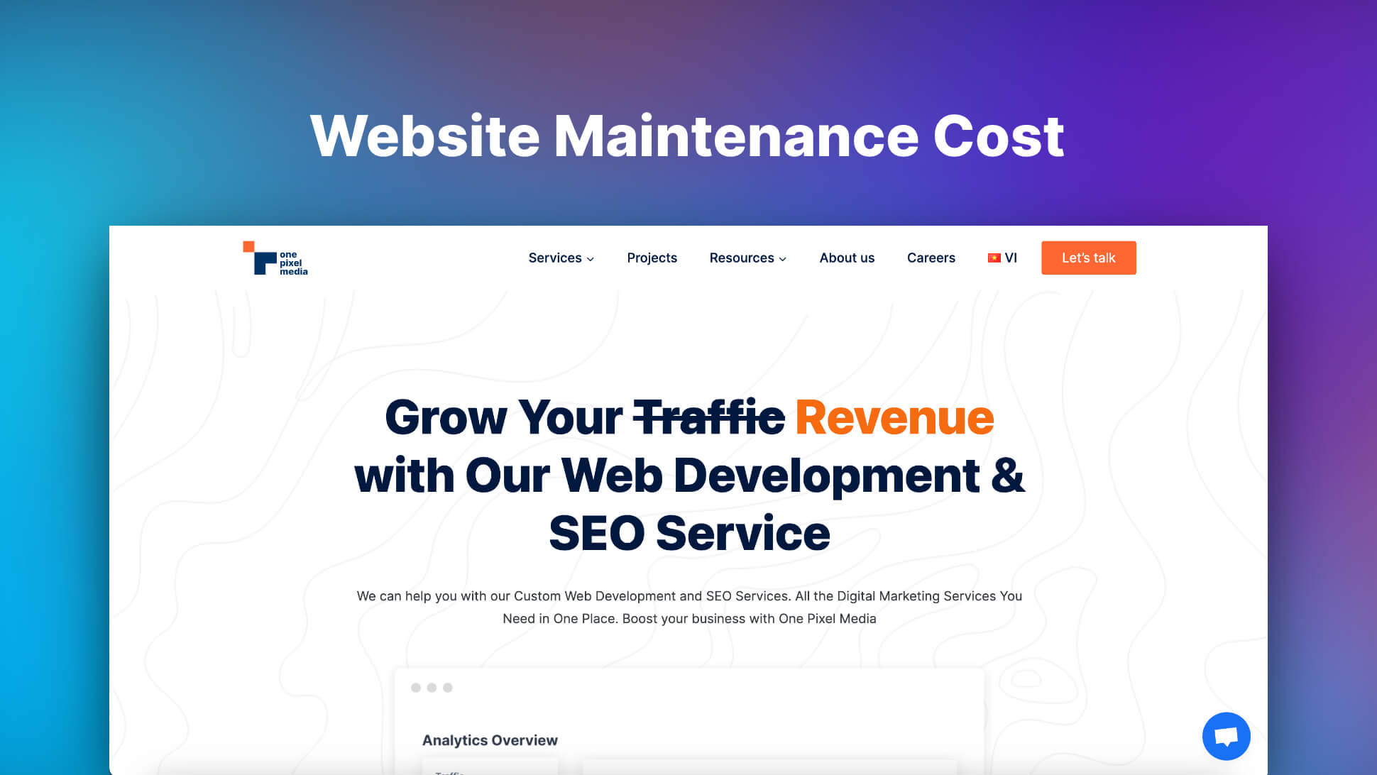 Website Maintenance Cost: What does website maintenance include?